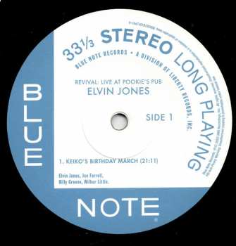 3LP Elvin Jones: Revival (Live At Pookie's Pub)