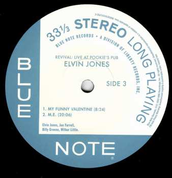 3LP Elvin Jones: Revival (Live At Pookie's Pub)