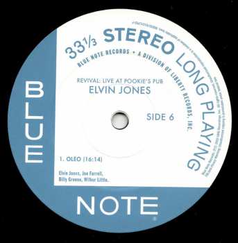 3LP Elvin Jones: Revival (Live At Pookie's Pub)