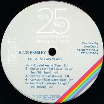 8LP/Dobozkészlet Elvis Presley: Elvis Aron Presley (1955-1980 - 25 Anniversary) LTD | NUM