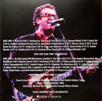 2CD Elvis Costello: A Storm In Tokyo
