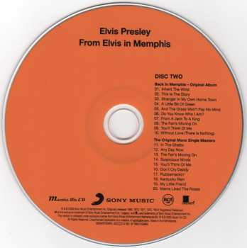 2CD Elvis Presley: From Elvis In Memphis DIGI