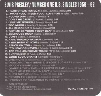 CD Elvis Presley: Number One U.S. Singles 1956-62 LTD