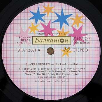 LP Elvis Presley: Rock-And-Roll