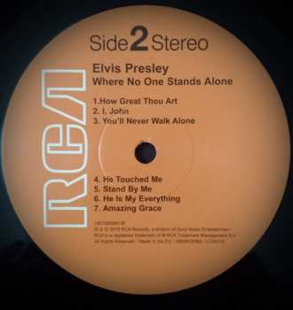 LP Elvis Presley: Where No One Stands Alone