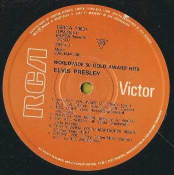 4LP/Dobozkészlet Elvis Presley: Worldwide 50 Gold Award Hits