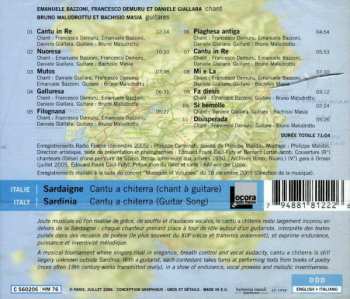 CD Emanuele Bazzoni: Italie - Sardaigne = Italy - Sardinia: Cantu A Chiterra = Chant À Guitare = Guitar Song