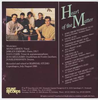 CD Emborg Larsen Quintet: Heart Of The Matter