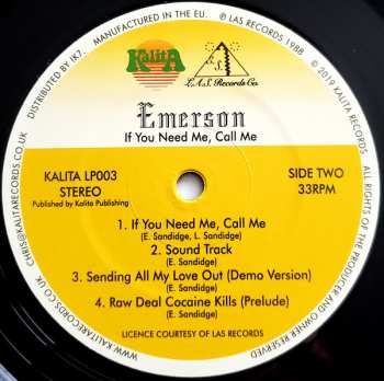 LP Emerson: If You Need Me, Call Me