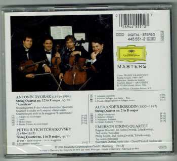 CD Emerson String Quartet: Dvořák: "American" Quartet; Tchaikovsky: Quartet #1; Borodin: Quartet #2