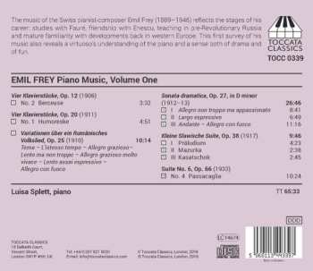 CD Emil Frey: Piano Music, Volume One