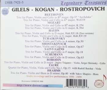 5CD/Dobozkészlet Mstislav Rostropovich: Piano Trios