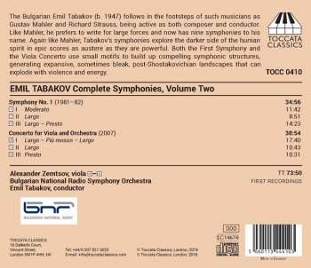 CD Emil Tabakov: Complete Symphonies, Volume Two: Symphony No. 1; Viola Concerto