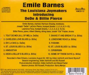 CD Emile Barnes: The Louisiana Joymakers Introducing DeDe & Billie Pierce