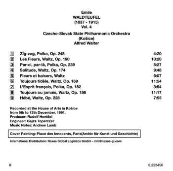 CD Slovak State Philharmonic Orchestra, Košice: The Best Of Emile Waldteufel Vol. 4