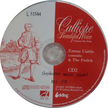 2CD Emma Curtis: Calliope Beautiful Voice - Volume The First