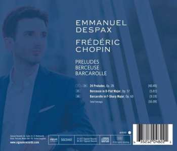 CD Frédéric Chopin: Preludes, Berceuse, Barcarolle