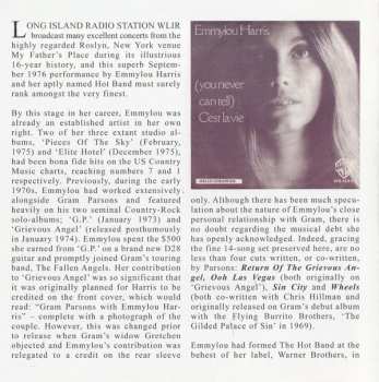 CD Emmylou Harris: Hot Night In Roslyn