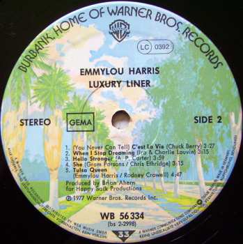 LP Emmylou Harris: Luxury Liner
