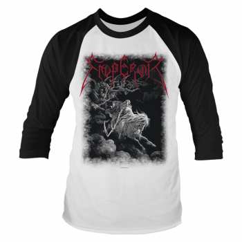 Merch Emperor: Póló S Tříčtvrtečním Rukávem Rider (white/black)