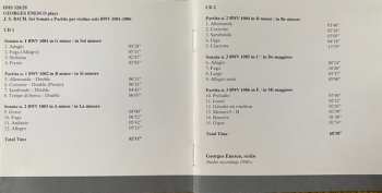 2CD George Enescu: Complete Sonatas And Partitas For Solo Violin BWV 1001/1006