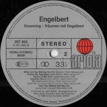 LP Engelbert Humperdinck: Träumen Mit Engelbert