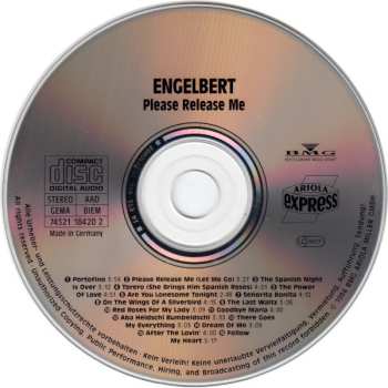 CD Engelbert Humperdinck: Please Release Me