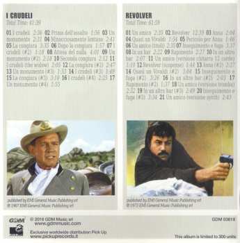 2CD Ennio Morricone: I Crudeli / Revolver (Original Soundtracks) LTD