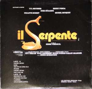 LP Ennio Morricone: Il Serpente (Colonna Sonora Originale Del Film)