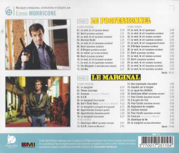 2CD Ennio Morricone: Le Professionnel / Le Marginal (Bandes Originales Des Films) LTD