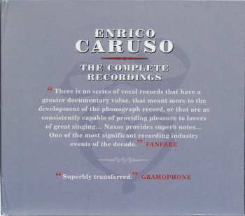 12CD Enrico Caruso: The Complete Recordings: Recorded 1902-1920