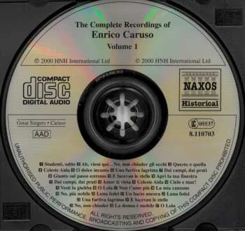 CD Enrico Caruso: The Complete Recordings, Volume 1