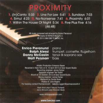 CD Enrico Pieranunzi: Proximity