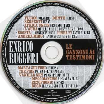 CD Enrico Ruggeri: Le Canzoni Ai Testimoni