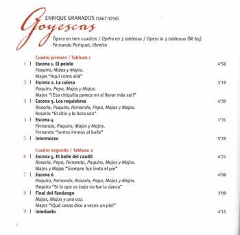 CD Enrique Granados: Goyescas ('Los Majos Enamorados' Opera)
