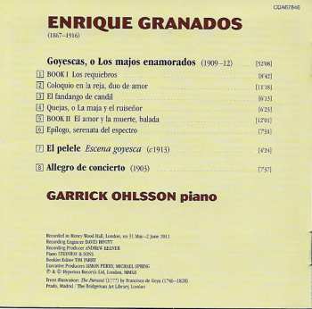 CD Enrique Granados: Goyescas