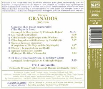 CD Enrique Granados: Goyescas, El Pelele (For Three Guitars)