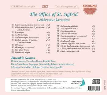 CD Ensemble Gemma:  S: T Sigfrids Officium: Celebremus Karissimi  