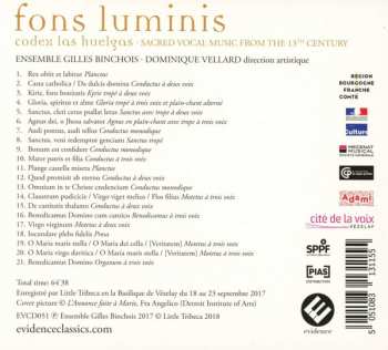 CD Ensemble Gilles Binchois: Fons Luminis - Codex Las Huelgas