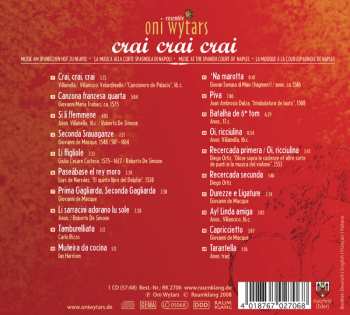 CD Oni Wytars: Crai Crai Crai: Music At The Spanish Court Of Naples