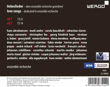 2CD ensemble recherche: Liebeslieder / Love Songs
