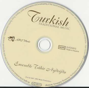 CD Ensemble Tâhir Aydoğdu: Turkish Traditional Music
