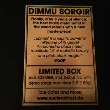 2LP/2CD/Dobozkészlet Dimmu Borgir: Eonian LTD | DIGI | CLR