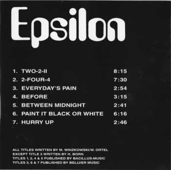 CD Epsilon: Epsilon