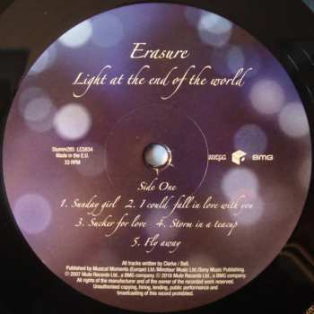 LP Erasure: Light At The End Of The World LTD