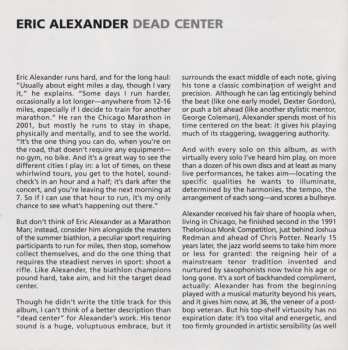CD Eric Alexander: Dead Center