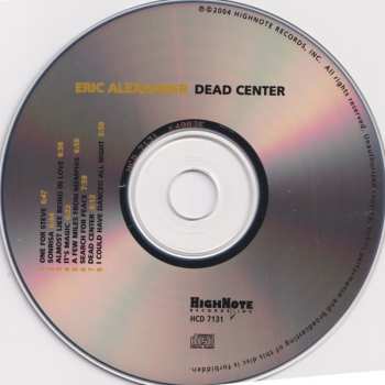 CD Eric Alexander: Dead Center