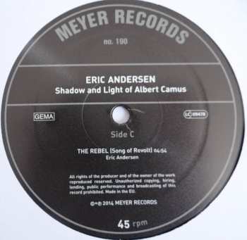SP Eric Andersen: Shadow And Light Of Albert Camus  LTD