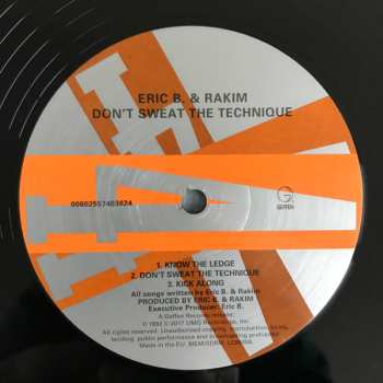 2LP Eric B. & Rakim: Don't Sweat The Technique