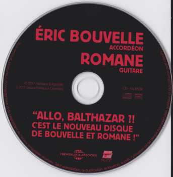 CD Romane: "Allo, Balthazar ?! C'est Le Nouveau Disque De Bouvelle Et Romane !"